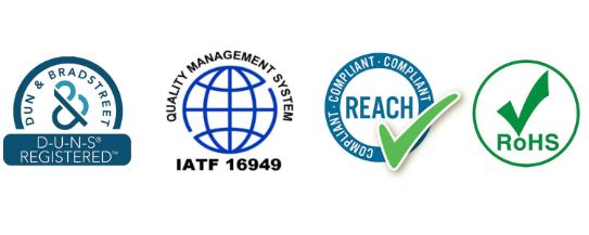IATF16949,RoHS、REACH, SGS